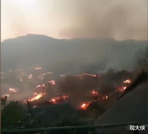 突发火灾中的英勇救援，男子英勇扑救展现无畏精神