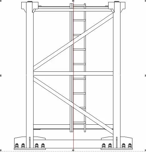 群塔作业的规范是哪个：群塔作业立面图 
