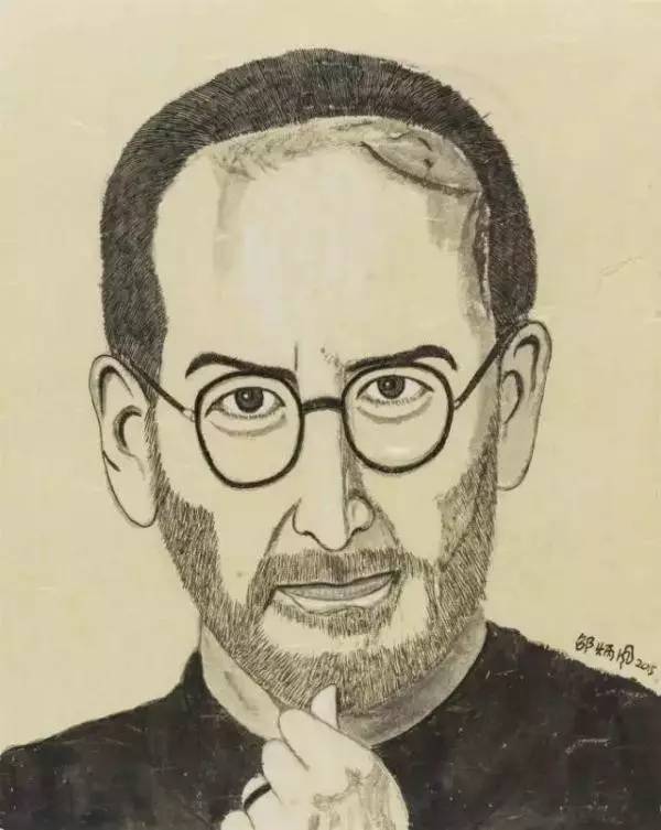 不断临摹的事例：临摹名人 