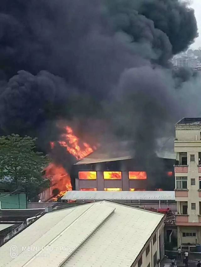 俄罗斯某城市突发大火，紧急救援行动迅速展开——熊熊烈焰中的救援力量